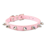 Leather Spiked Studded Collars For Small Medium Cat dogz&cat