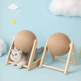 Kitten Sisal Rope Ball Board Grinding Paws Toys dogz&cat