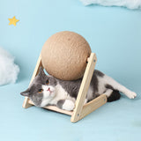 Kitten Sisal Rope Ball Board Grinding Paws Toys dogz&cat
