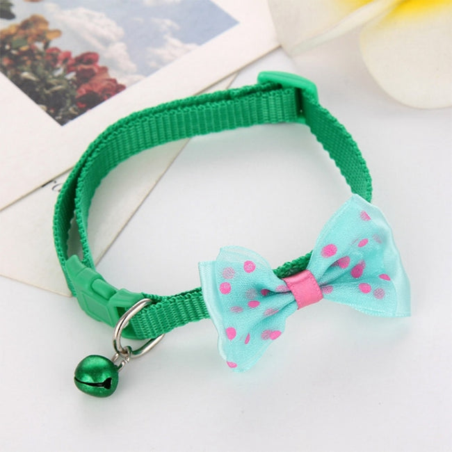 1pc Cat Bow Ties Candy Color Adjustable Bell Bowknot dogz&cat