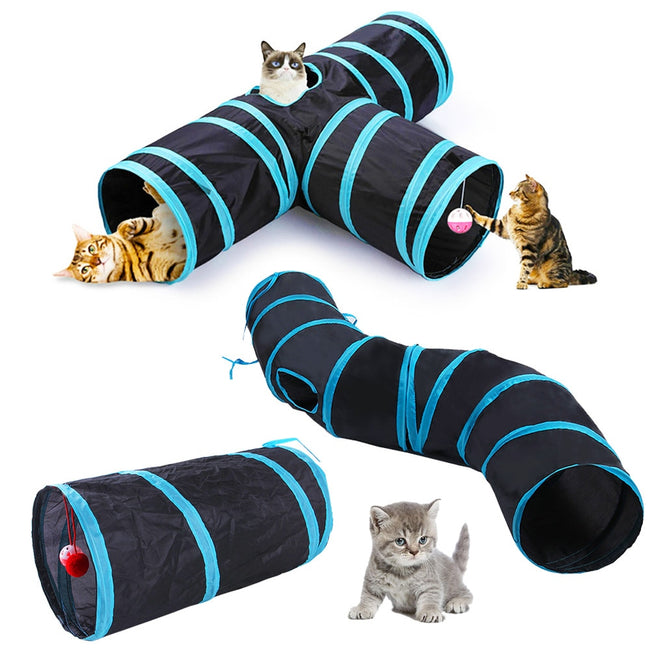 Play Tunnel Foldable  Breathable Cat Tunnel Toy dogz&cat