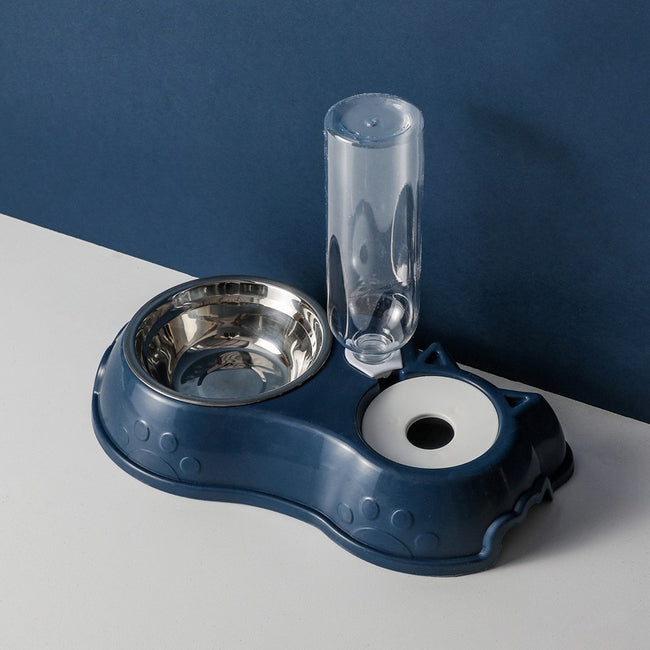 Dog  Automatic Drinker Feeding Bowl  With Water Bottle dogz&cat