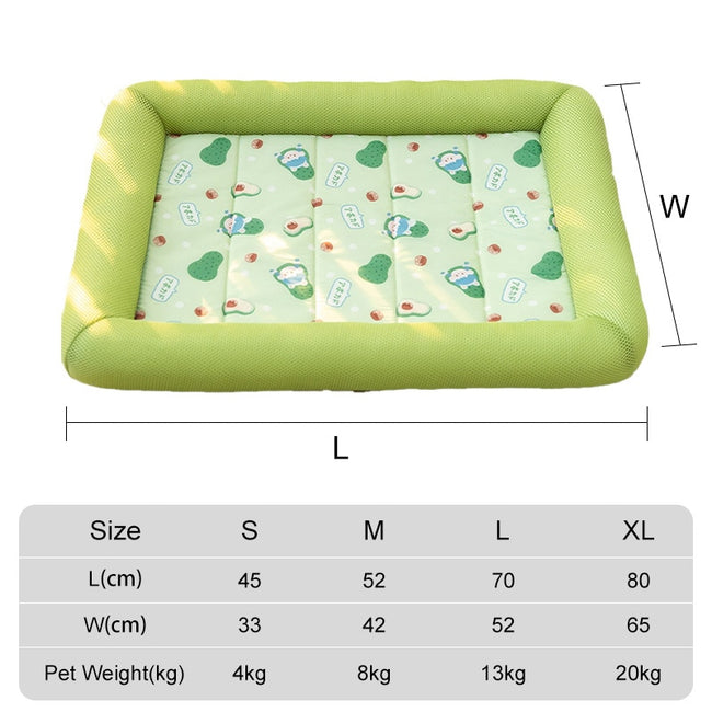 Summer Cooling Ice Pad Sleeping Square Mats For Dogs dogz&cat
