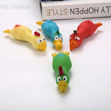 Cute Latex Chicken Shape Pet Squeak Toys dogz&cat