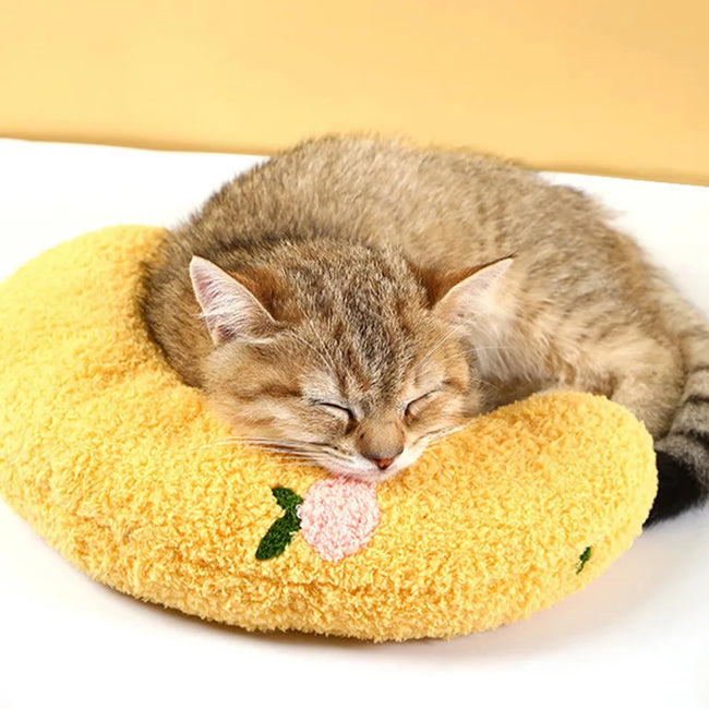 2022 new cat dog pet winter pillow sleep U-shaped throw pillow, comfortable sleep aid cervical spine pet supplies cat toy dogzncat