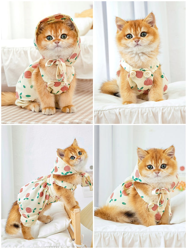 Fashion Cute Kitten Cotton Overalls Clothes dogz&cat