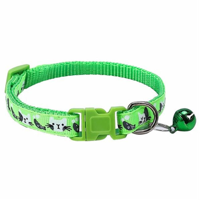 Colorful Pattern Cute Bell Adjustable Collars dogz&cat