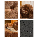 Warm Washable Medium Basket Plush Sofa Beds for Dogs dogz&cat