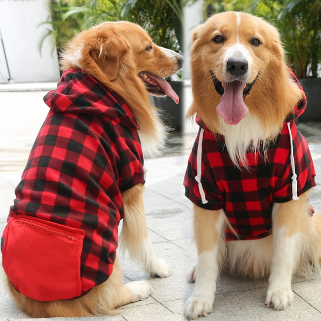 Jacket Plaid Reversible Vest Cold Weather Dog Clothes dogz&cat