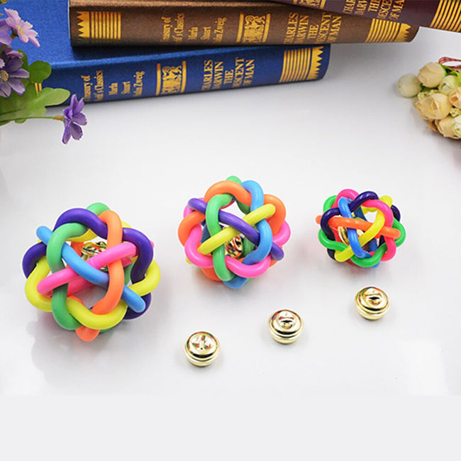 Interactive Rainbow Ball  Chew Bite Toy dogz&cat