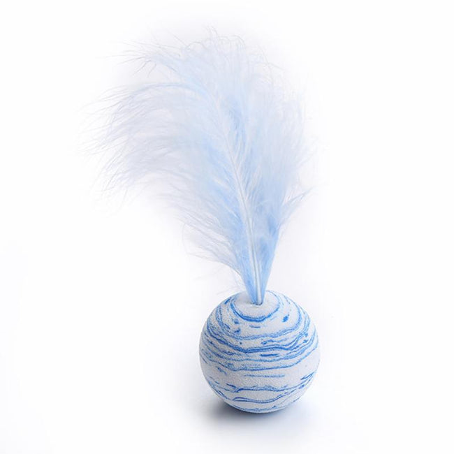 Feather Foam Ball Throwing Interactive Plush Toys dogz&cat
