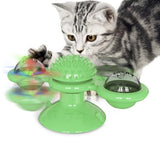 Interactive Puzzle Cat Game Toy With Whirligig Turntable for Kitten Brush Teeth dogz&cat
