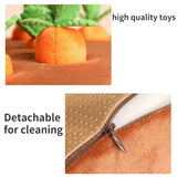 Dog Cat Toy Carrot Plush Pet Vegetable Chew Toy Sniff Pets Hide Food Toy To Improve Eating Habits Durable Chew Dog Accessorie dogzncat