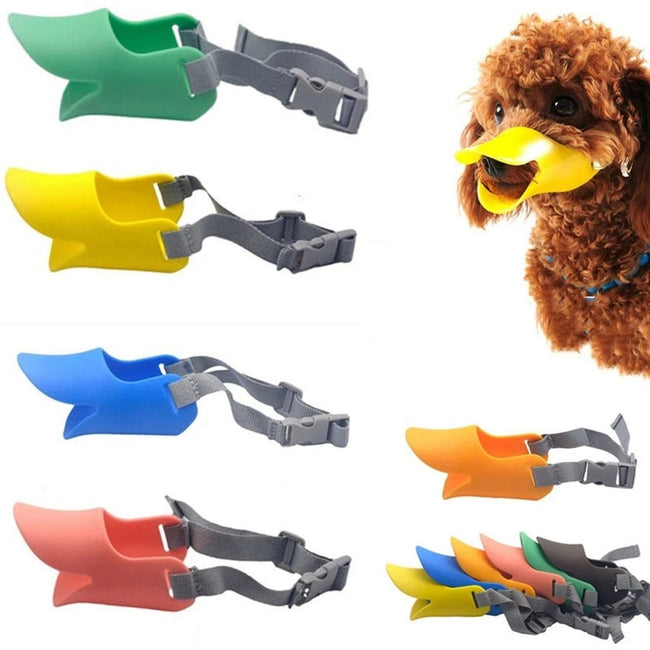 Anti Bite Stop Barking Silicone Duck Muzzle Mask for Pet dogz&cat