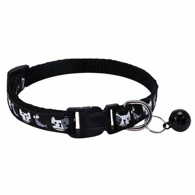 Colorful Pattern Cute Bell Adjustable Collars dogz&cat