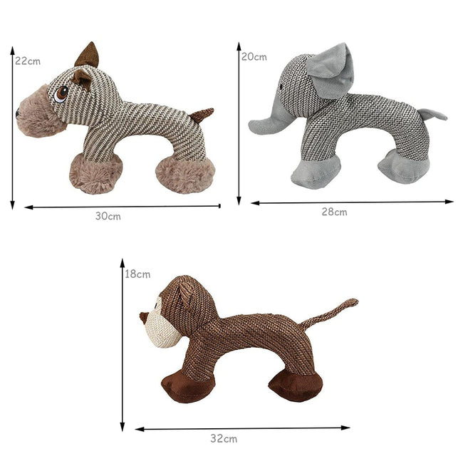 Dog Squeaky Animal Shape Bite Resistant Toy dogz&cat