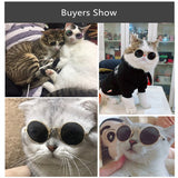 Mini Sunglasses Lovely Vintage Round Reflection  Cat Glasses dogz&cat