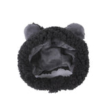 Funny  Cute Bear Ears Warm Plush Pet Headwear dogz&cat