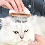 Gemini Pet Tiny Cute 2-In-1 Fine Tooth Comb Dematting Hair Remover Massage Brush Dog Cat Gooming Tool dogzncat