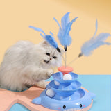 Ball Self Interesting Dolphin Design With Feathers Cat Swivel Toy dogz&cat