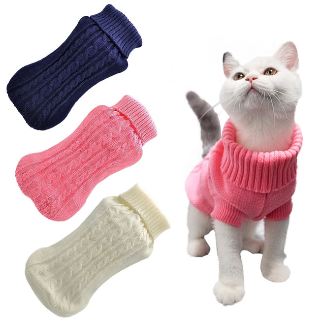 Cat Sweater Winter Warm Cotton Cat  Sweater Clothes dogz&cat