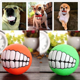 1pc Rubber Squeaky Cleaning Tooth Dog Chew Toy dogz&cat