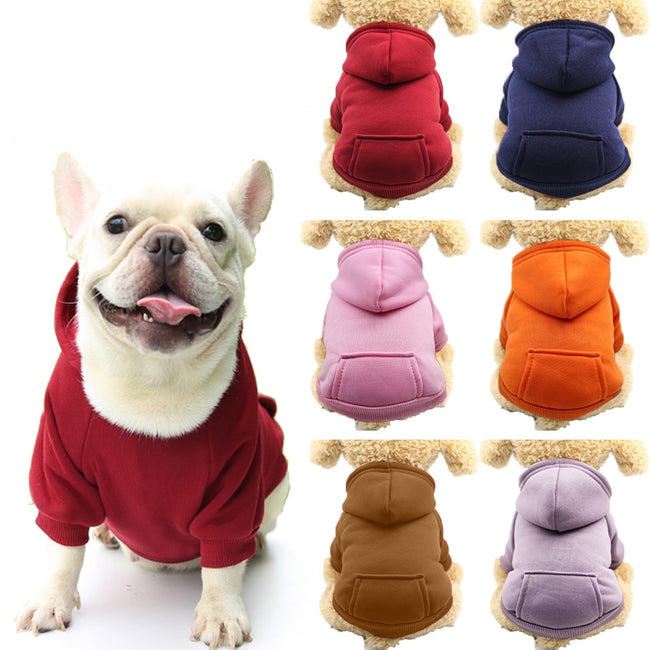 Winter Warm Hoodie Clothes for Small Medium Dogs dogz&cat