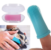 Super Soft Teeth Cleaning Pet Finger Nontoxic Silicone  Toothbrush dogz&cat