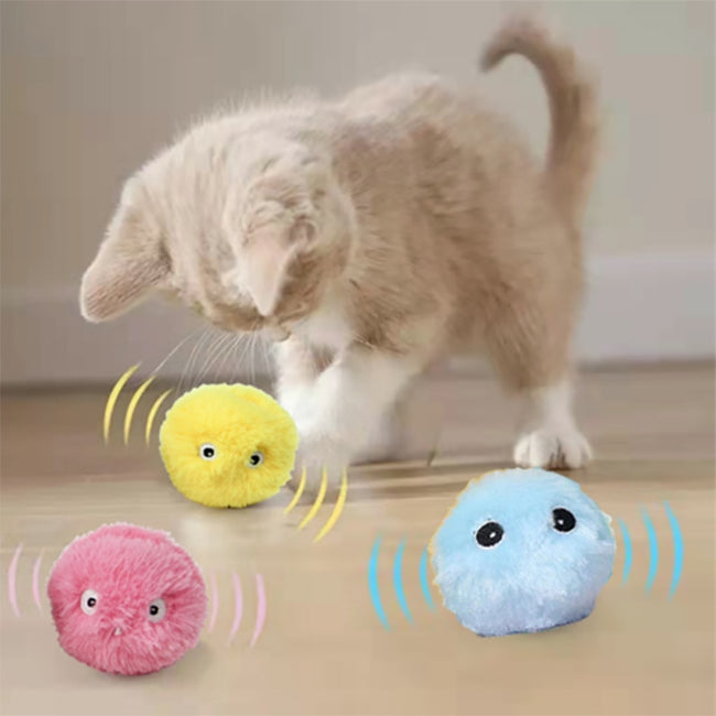 Interactive Ball Plush Electric Catnip Training Toy dogz&cat