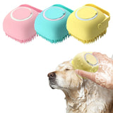 Soft Safety Silicone Pet  Grooming Shower Brush dogz&cat