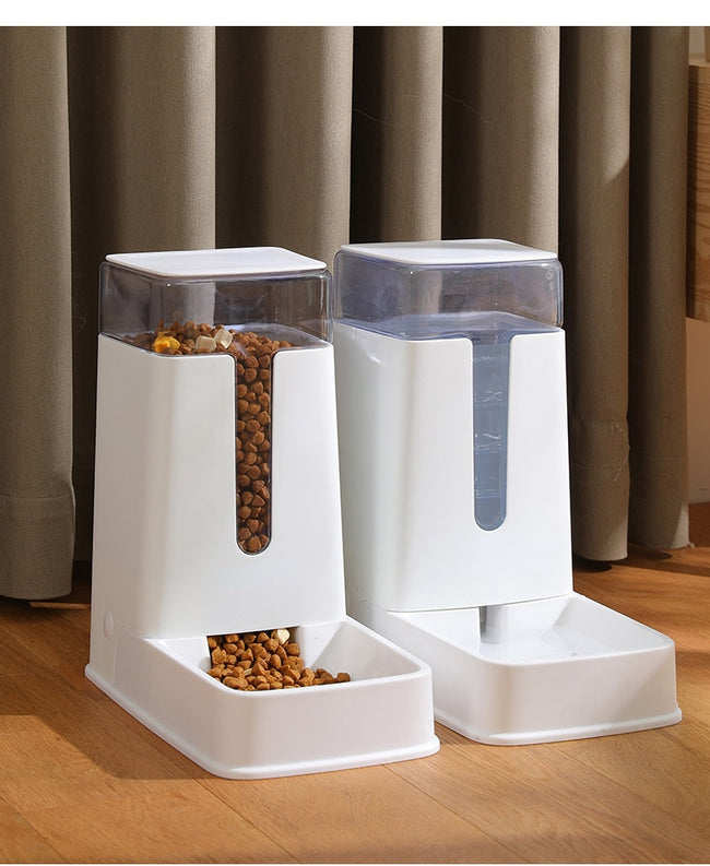 Automatic Feeders Plastic Bowl Feeding And Drinking Water Dispenser dogz&cat