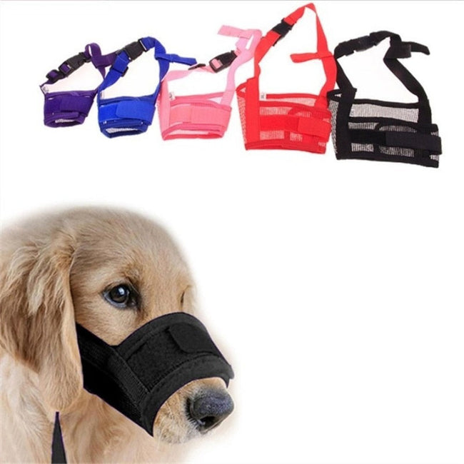 Adjustable Mesh Breathable Anti Barking Dog Muzzle dogz&cat
