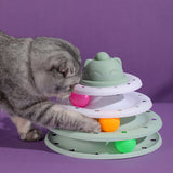 4 Levels Intelligence Training Track Puzzle Tower Cat Toy dogz&cat