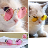 Mini Sunglasses Lovely Vintage Round Reflection  Cat Glasses dogz&cat