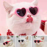 Pet Dog Cats Glasses Heart Sunglasses Hairpin Bows Pet Lovely Hair Clips for Pet Dogs Cat Yorkie Teddy Chihuahua Pet Hair Decor dogz&cat